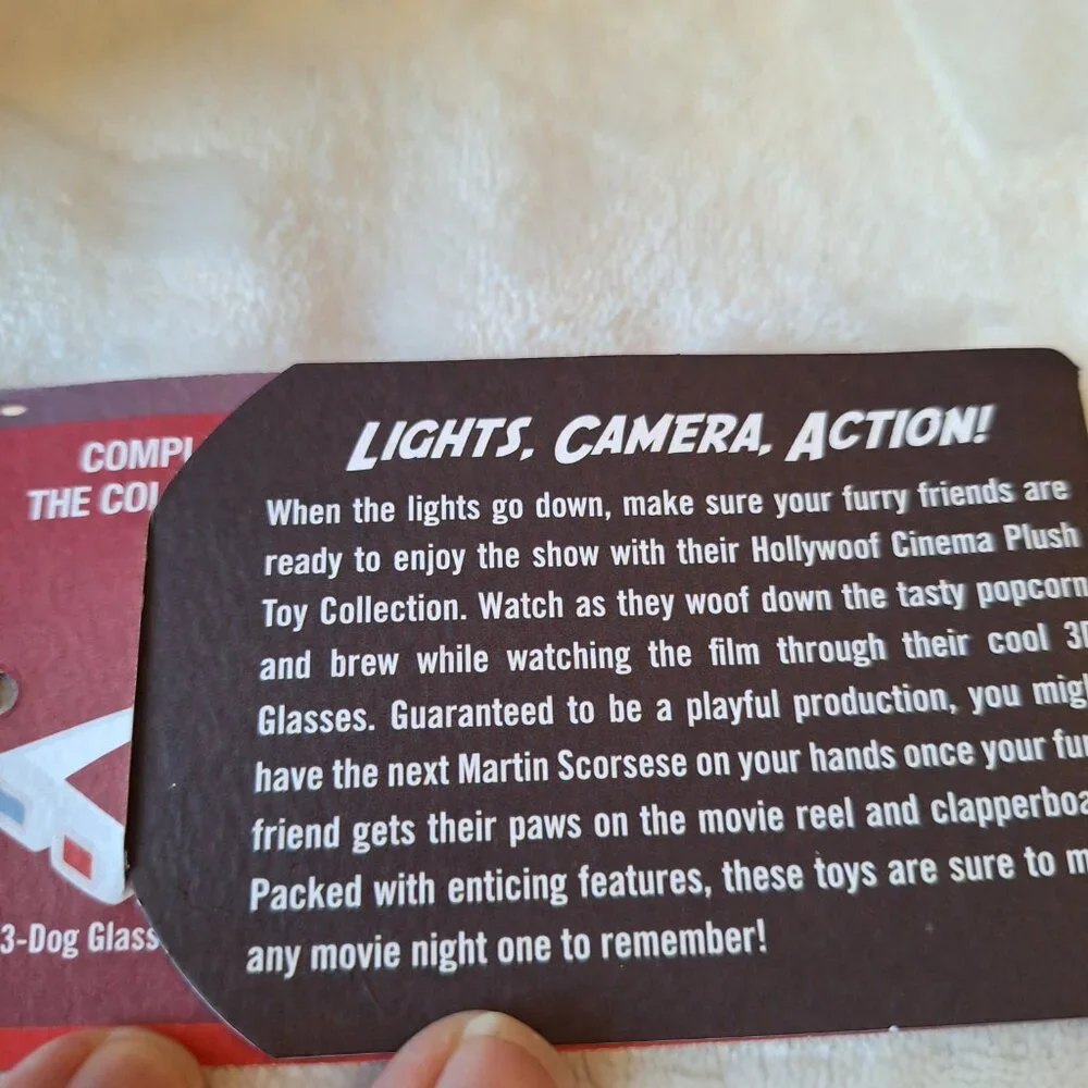 P.L.A.Y.'s Hollywoof Cinema‎ Momo's Movie Reel Fun Dog Toy New Squeaks Crinkle